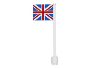 3596pb12 Vlag op vlaggemast, recht (klassiek) Groot-Brittannië wit gebruikt *0K010