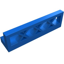 3633-7 Hekwerk 1x4x1 Ruitpatroon laag blauw NIEUW *0D020