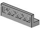 3633-9 Hekwerk 1x4x1 Ruitpatroon laag lichtgrijs (klassiek) NIEUW *0D020