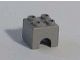 3652-9G Technic Engine Cylinder Head Old 2x2 lichtgrijs (klassiek) gebruikt *