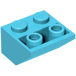 3660-72 Omgekeerde dakpan 45 graden 2x2 blauw, Maersk NIEUW *1B224