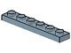 3666-55 Platte plaat 1x6 blauw, zandkleurig NIEUW *1B176