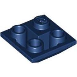 3676-63 Omgekeerde dakpan 45 graden 2x2 hoek blauw, donker NIEUW *1B243