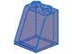 3678a-14G Dakpan 65 graden2 breed glad zonder bodemnop transparant donkerblauw gebruikt *1D025