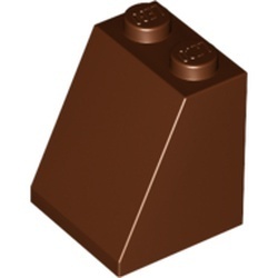 3678b-88G Dakpan 65 graden 2 breed met bodemnop bruin, roodachtig gebruikt *1D025