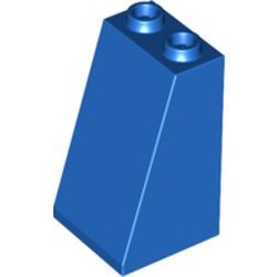 3684-7 Dakpan 75 graden 2x2breedx3 (open of dichte noppen) blauw NIEUW *1B161