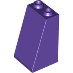 3684-89 Dakpan 75 graden 2x2breedx3 (open of dichte noppen) paars, donker NIEUW *1B161