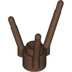 3741-8G Bloemsteel voor diverse kleine blaadjes bruin (klassiek) gebruikt *0D019