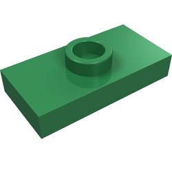 3794-6 Platte plaat 1x2 met 1 nop ZIE OOK 15573 groen NIEUW *1B346