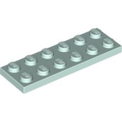 3795-152 Platte plaat 2x6 aqua, licht NIEUW *5K000