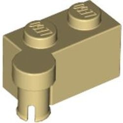 3830-2 Scharniersteen 1x2 (helft, top) crème NIEUW *1B061
