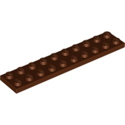 3832-88G Platte plaat 2x10 bruin, roodachtig gebruikt *1A035