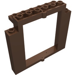 40253-8G Deur 2x8x6 Swivel Frame zonder bodemnoppen bruin (klassiek) gebruikt *