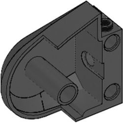 40373-11G Dinosaurus half lichaam zwart gebruikt *0D000