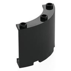 4041-11 Paneel gebogen 4x4x6 zwart NIEUW *1L0000