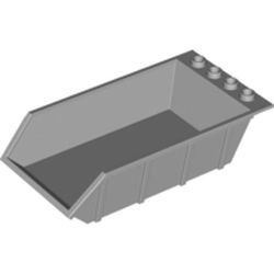 4080-86G Laadbak 4x6 hoog open noppen (Tipper) grijs, licht (blauwachtig) gebruikt *1R0000
