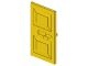 4131-3G Deur 2x4x5- met twee dichte panelen (zie frame 4130) geel gebruikt *1C030