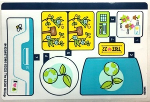 41707stk01 STICKER 41707stk01 FRIENDS- Tree Planting Vehicle NIEUW *0S0000