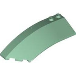 41750-48G Steen, wig 8x3x2 links open groen, zandkleurig gebruikt *4D000