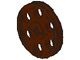 4185-8G Technic- Snaarwiel (Wedge Belt Wheel) bruin (klassiek) gebruikt *0D0000