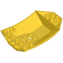 42021-3G Cockpit bodem 8x6x2 geel gebruikt *