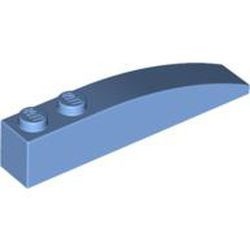 42022-42G Dakpan 6x1 gebogen met twee noppen blauw, midden gebruikt *1D037