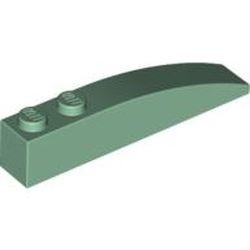 42022-48 Dakpan 6x1 gebogen met twee noppen groen, zandkleurig NIEUW *1B094