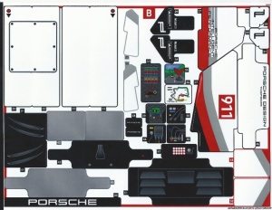 42096stk02 STICKER 42096 Porche 911 RSR NIEUW *0S0000