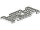 4212b-1G Bodemplaat auto 10x4x2/3 GEEN gat in bodem wit gebruikt *3D000
