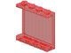 4215-17 Paneel 1x4x3 zonder zijschotten zie ook 60581 transparant rood NIEUW *1L024
