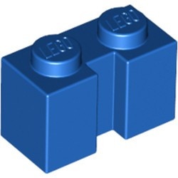 4216-7 Steen 1x2 met sleuf blauw NIEUW *1L040