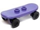 42511c01-89 Skateboard met zwarte wielen paars, donker NIEUW *0D0000