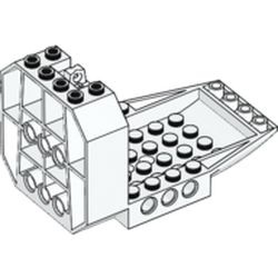 42600-1G Vliegtuig cockpit bodem 6x10x5 (PAKKETPOST) wit gebruikt *