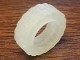 42611-60G Band 17.5x6mm gegroefd wit, melkachtig gebruikt *5W000