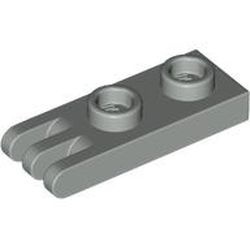 4275-9G Scharnierplaat 1x2 - 3 vingers aan uiteinde (vert) lichtgrijs (klassiek) gebruikt *1B311