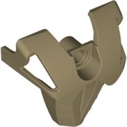 43558-81G Bionicle borstplaat, Toa Nuva goud, donkermat gebruikt *