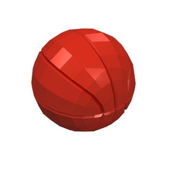 43702-5G Basketbal zonder opdruk rood gebruikt *0D001