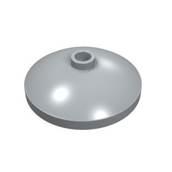 43898-86 Schotel 3x3 grijs, licht (blauwachtig) NIEUW *1B048