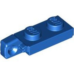 44301-7 Scharnierplaat 1x2- 1 vinger aan einde blauw NIEUW *1B298