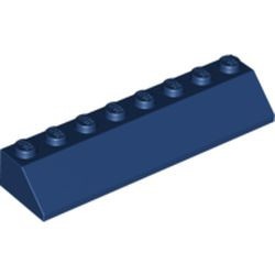 4445-63G Dakpan 45 graden 8x2 blauw, donker gebruikt *1D022