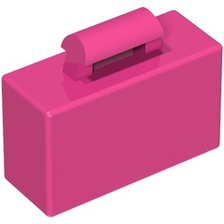 4449-47 Koffer roze, donker NIEUW *5C073