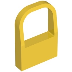 4463-3G FABULAND raam 1x4x5 ronde top geel gebruikt *