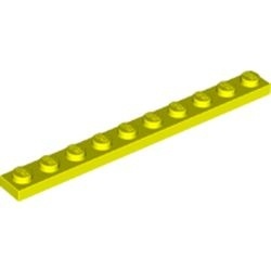 4477-236 Platte plaat 1x10 Neon geel NIEUW *5K000