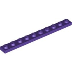 4477-89G Platte plaat 1x10 paars, donker gebruikt *1B373