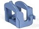 4491b-55 Paardenzadel met 2 clips blauw, zandkleurig NIEUW *0D000