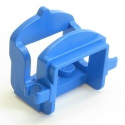 4491b-7 Paardenzadel met 2 clips blauw NIEUW *0D000