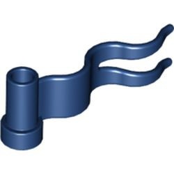 4495-63G Vaandel/wimpel blauw, donker gebruikt *1L057