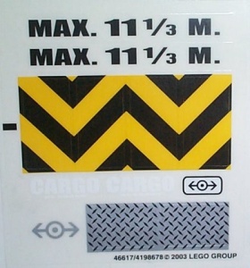4514stk01 STICKER 4514 Cargo Crane NIEUW *0S0000