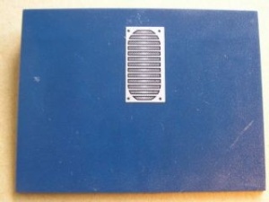 4515pb031-63G Dakpan 10 graden 6x8 Luchtrooster (Sticker) blauw, donker gebruikt *5R000