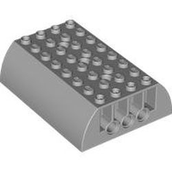 45411-86 Dakpan 8x6x2 dubbel grijs, licht (blauwachtig) NIEUW *